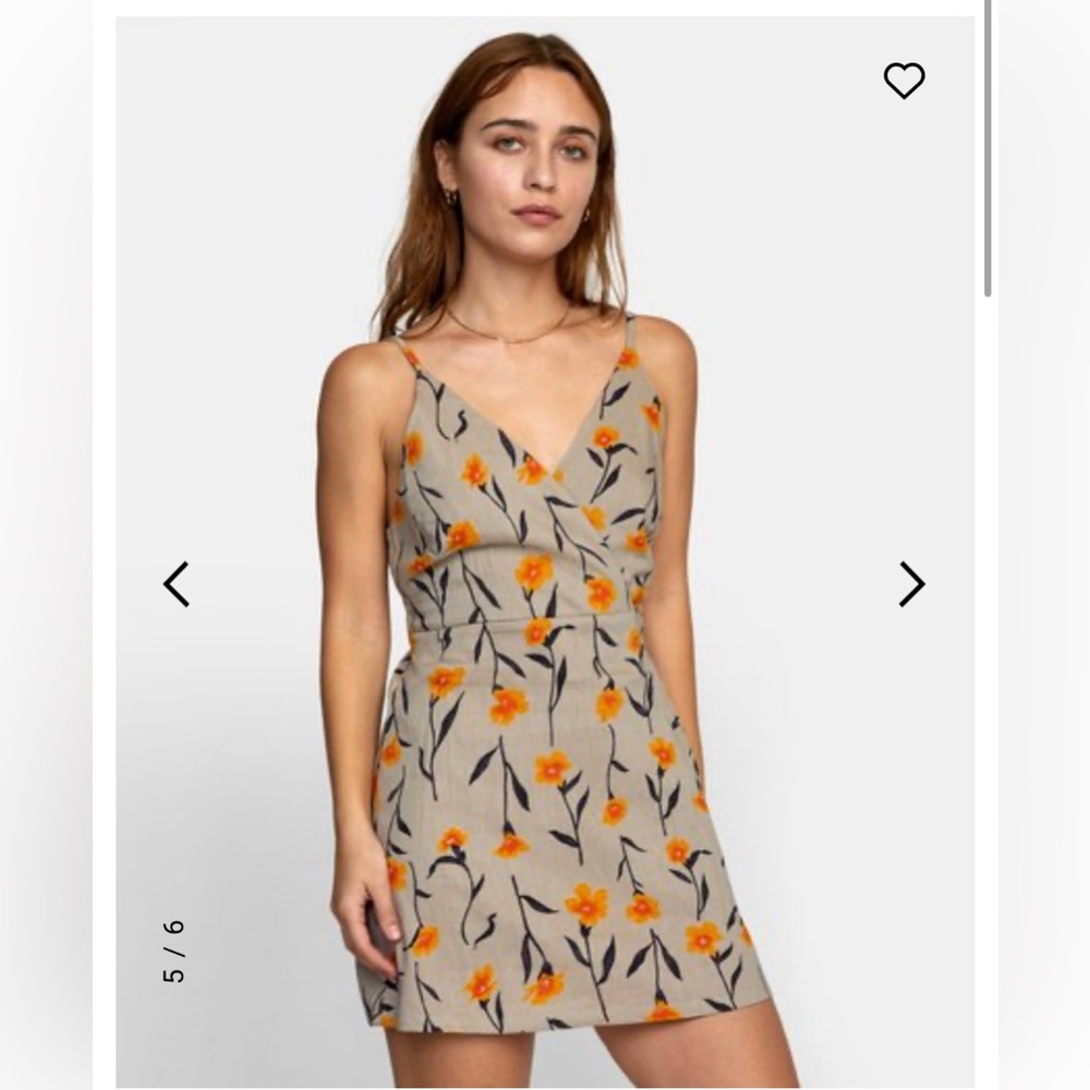 RVCA Lacey Floral Tank Dress